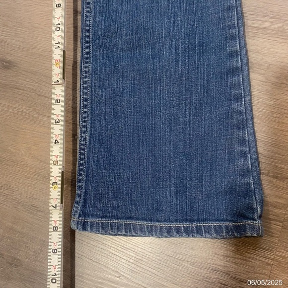 Harley-Davidson Women’s Bootcut Jeans Size 6 Long Medium Wash Stretch Denim - Picture 11 of 11